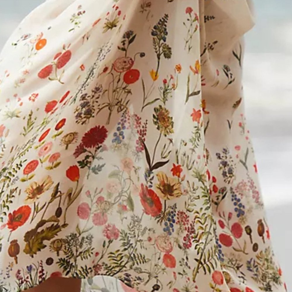 Payal Jain | Floral Cover-Up Maxi Wrap Skirt | NWT - Picture 6 of 7